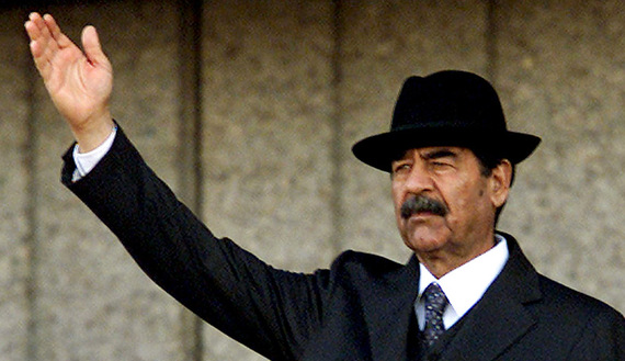 FILE PHOTO OF IRAQI PRESIDENT SADDAM HUSSEIN.